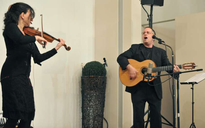 Strauss/Warschauer Duo bei den Klezmerwelten 2012. Foto: Christoph Giese